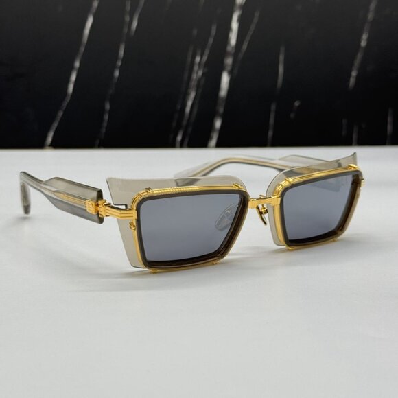 NEW BALMAIN ADMIRABLE UNISEX SUNGLASSES BALMAIN BPS-130B GREY EYEWEAR - Picture 12 of 15